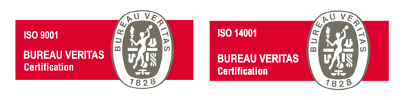 Sellos ISO 9001 y ISO 14001